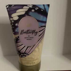 Bath & Body Works Butterfly Scrub - Purple & Cream